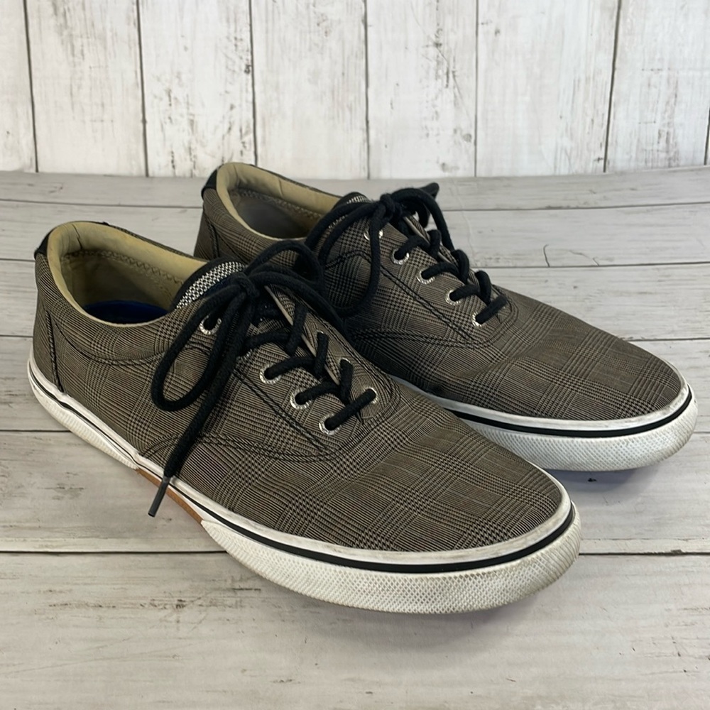 Sperry Striper Herringbone Plaid Sneaker